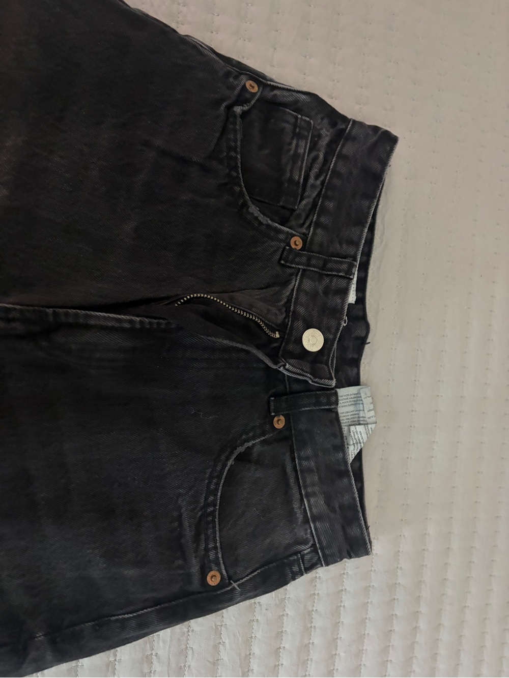 Zara Black Straight-Leg Women's Jeans
